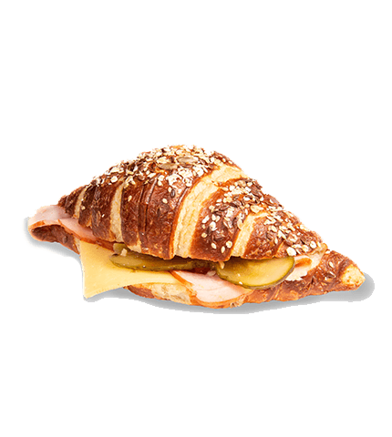 Сэндвич - круассан брецельный Ветчина