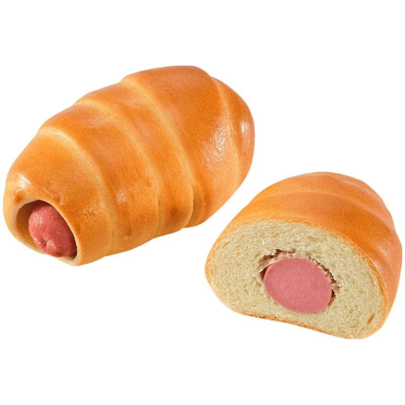 Пирожок с сосиской