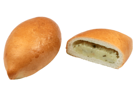 Пирожок с картофелем и луком